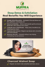 Ayurvedic Charcoal & Walnut Soap - Image 3